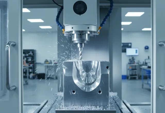 Cutting tool machining a metal mold